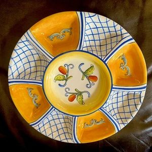 Fitz & Floyd 14” Divided Serving Tray